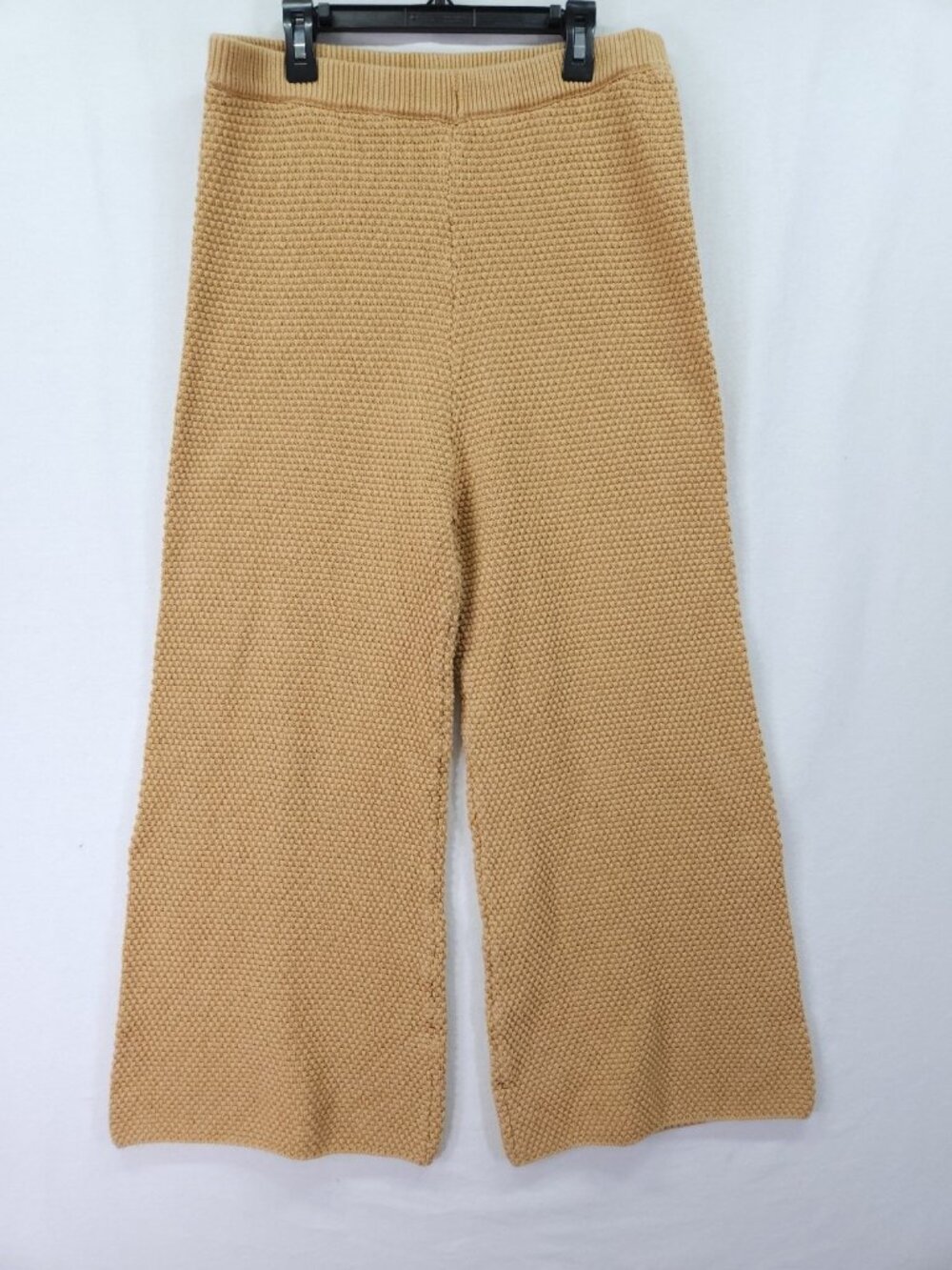 Free People Beach Chunky Knit Pants Womens Medium Crop Wide Leg Cozy Casual